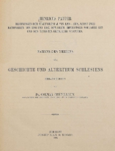 Bd. 3. Rechnungen der Stadt Breslau von 1299-1358, nebst zwei Rationarien von 1386 und 1387, dem Liber Imperatoris vom Jahre 1377 und den &auml;ltesten Breslauer Statuten