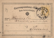 Correspondenz-Karte