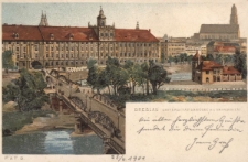 Breslau : Universit&auml;tsbr&uuml;cke mit Universit&auml;t