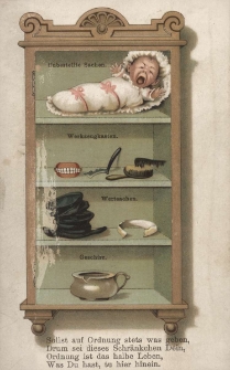 Unbestellte Sachen. Werkzeugkasten. Wertsachen. Geschirr