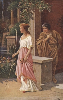 Quo Vadis : Lygia przez narysowanie ryby daje Viniciuszowi poznać że jest chrześcijanką