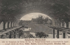 Schubloses Monierdach &uuml;ber der Klinkerhalle der Schles. Act.-Ges. f&uuml;r Portland-Cemant-Fabrik zu Groschowitz bei Oppeln ausgef. durch die Firma Gebr. Huber, Cement-Baugesch&auml;ft, Breslau XIII