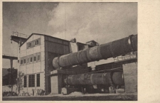 Ofenhaus mit freiliegendem Drehofen in Groschowitz : Schlesische Portland=Zement=Industrie A.=G., Oppeln