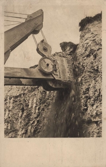 Baggerarbeit im Steinbruch : Schlesische Portland=Zement=Industrie A.=G., Oppeln