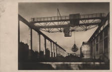 Werk Groschowitz, Kohlenlager mit Kran : Schlesische Portland=Zement=Industrie A.=G., Oppeln