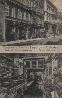 Conditorei u. Caf&eacute; Paul Langer vorm. C. Knietsch