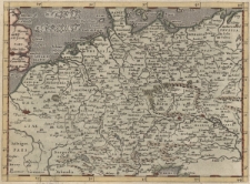 Descrittione della Germania Svperiore o Grande. Germania. Del Belgio. La Frisia Occidentale, con la Signoria di Groniga, La Frisia Orientale [mapa]