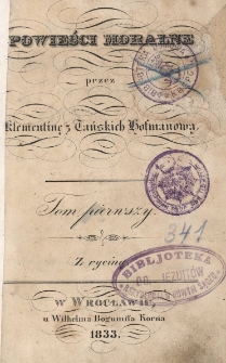 Powieści moralne. Tom 1