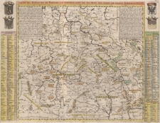 Carte de Royaume de Boheme. La chronologie de ses rois. Les &eacute;tats de Silesie, Moravie et Lusace