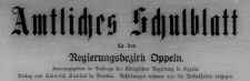 Amtliches Schulblatt f&uuml;r den Regierungsbezirk Oppeln, 1921. Jg.2, Nr 23