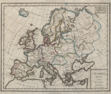 L&rsquo;Europe divis&eacute;e en ses Principales Parties et leurs Capitales