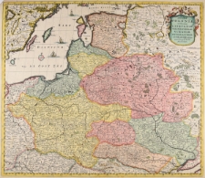 Regini Poloniae et Ducatus Lithvaniae, Voliniae, Podoliae, Vcraniae, Prvssiae, Livoniae et Cvrlandiae descriptio emendata