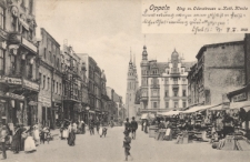 Oppeln : Ring m. Oderstrasse u. Kath. Kirche