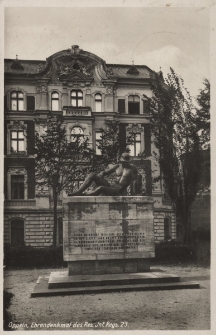 Oppeln : Ehrendenkmal des Res. Inf. Regs. 23