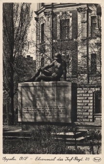 Oppeln O./S. : Ehrenmal des Inf.-Regt. 23