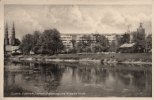 Oppeln : Oderansicht mit Regierung und Kreuzkirche