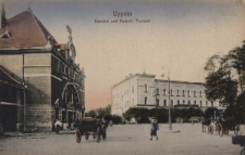 Oppeln : Bahnhof und Kaiserl. Postamt
