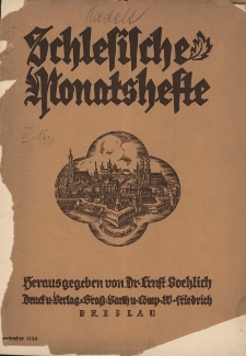 Schlesische Monatshefte : Bl&auml;tter f&uuml;r Kultur und Schrifttum der Heimat 1924, 1 Jg., H.3