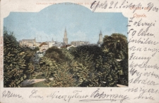 Gruss aus Oppeln : Schloss-Park mit Blick ueber die Stadt