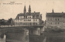 Oppeln : Partie am M&uuml;hlgraben mit Oderbr&uuml;cke