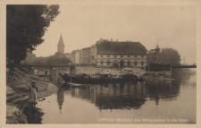 Oppeln : M&uuml;ndung des M&uuml;hlgrabens in die Oder