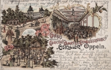Gruss aus dem Concert u. Garten Etabl&iacute;ssement &bdquo;Eiskeller&rdquo; Oppeln