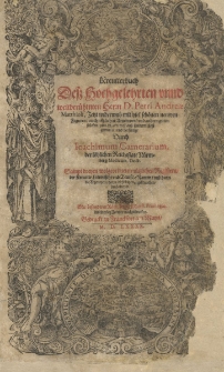 Kreutterbuch de&szlig; Hochgelehrten unnd weitber&uuml;hmten Herrn D. Petri Andre&aelig; Matthioli, Jetzt widerumb mit vielen sch&ouml;nen newen Figuren, auch n&uuml;tzlichen Artzneyen und andern guten St&uuml;cken, zum dritten mal au&szlig; sonderm Fleiss gemehret, unnd verfertigt...