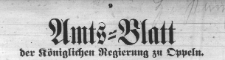 Amtsblatt der K&ouml;niglichen Regierung zu Oppeln 1910. St&uuml;ck 28