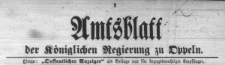 Amtsblatt der K&ouml;niglichen Regierung zu Oppeln 1916. St&uuml;ck 21