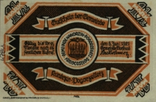 Kędzierzyn : [awers:] Gutschein der Gemeinde Kandrzin - Pogorzelletz 1 1/2 Pf. [rewers:] Klodnitzbr&uuml;cke bei Kandrzin-Pogorzelletz. Von den Infurgenten am 4. Juni 1921 zerst&ouml;rt