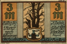 Kłodnica : [awers:] Klodnitz=Oderhafen 3 M [rewers:] Klodnitz=Oderhafen, 3.Juni 1921: Dahin m&ouml;cht' ich mit Euch geliebte Insurgenten ziehn