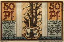 Kłodnica : [awers:] Klodnitz=Oderhafen 50 Pf. [rewers:] Klodnitz=Oderhafen