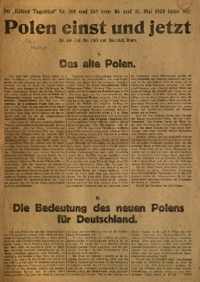 Polen einst und jetzt