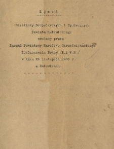 Zjazd działaczy gospodarczych i społecznych powiatu katowickiego...