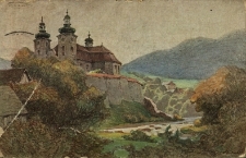 Błogocice : widok na kości&oacute;ł w Błogocicach