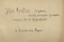 Jesus Christus ist geboren, kommt, wir wollen ihn anbeten. Andacht f&uuml;r die Weihnachtszeit. St. Marien-Dom Glogau