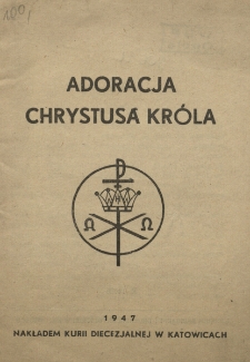 Adoracja Chrystusa Króla
