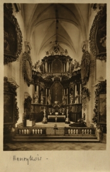 Henryków : ołtarz główny w kościele klasztoru Cystersów