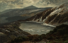 Karkonosze : Wielki Staw wg barwnej grafiki