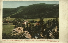 Pieszyce : widok na g&oacute;ry i hotel Forelle w dzielnicy Kamionki