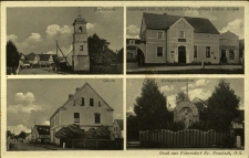 Grocholub : budynki mieszkalne, szkoła, gospoda, sklep, pomnik