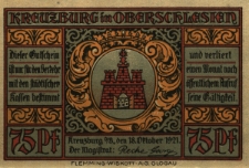 Kluczbork : [awers:] Kreuzburg in Oberschlesien [rewers:] 75 Pf "Die 12 Apostel" liebe alte Stadt