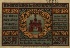 Kluczbork : [awers:] Kreuzburg in Oberschlesien [rewers:] 25 Pf 97 f&uuml;r Deutschland Land