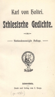 Schlesische Gedichte