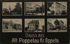 Popiel&oacute;w : kości&oacute;ł, klasztor, szkoła, willa dr. Kubisa, sklep R. Gawlittasa