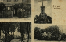 Bukowa Śląska : m.in. kości&oacute;ł , zamek, rodzina śląska przed domem