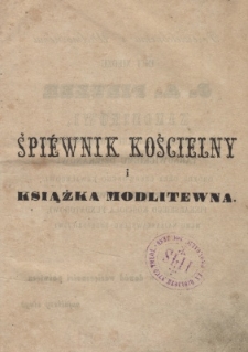 Śpiewnik kościelny i książka modlitewna