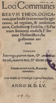 Loci communes Rerum theologicarum
