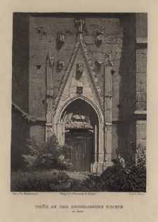 Th&uuml;r an der Katholischen Kirche zu Jauer