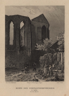 Ruine der Dreifaltigkeitskirche zu Lauban vor dem Abbruch